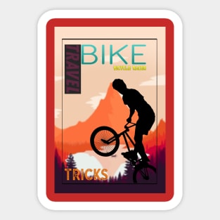 Art for bicyclists. Sticker